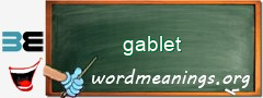 WordMeaning blackboard for gablet